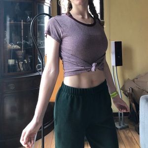 Stretchy, Ribbed Brandy Melville shirt!